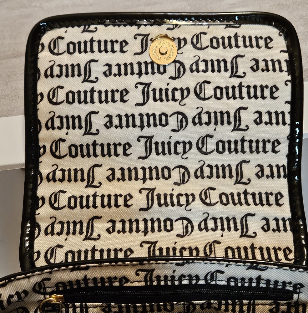 Juicy Couture Black Crossbody Bag with Gold Chain - Picture 10 of 16